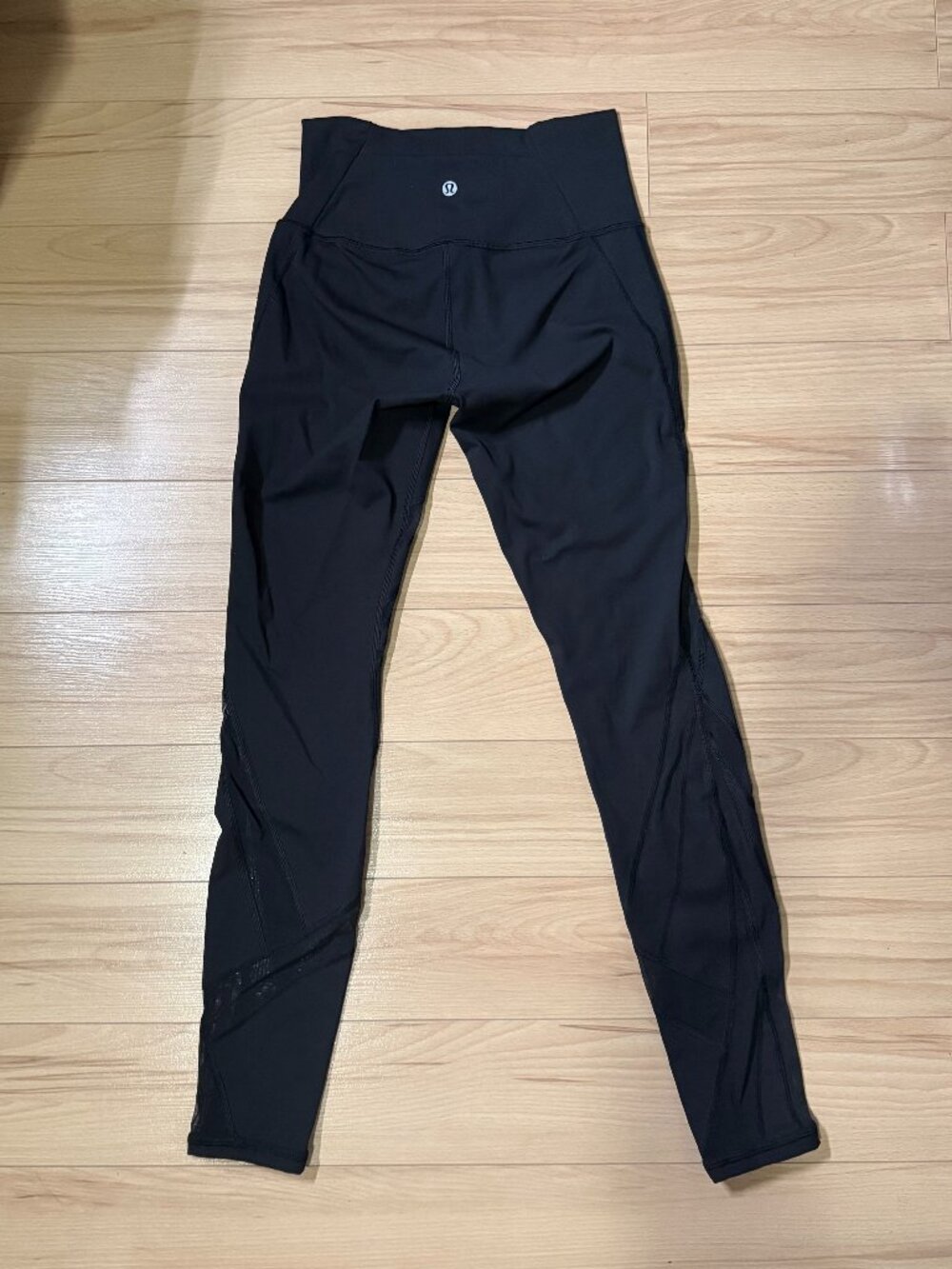 Lululemon Wunder Under HR Tight Luxtreme Black Mesh Panel Leggings 4